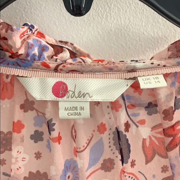 BODEN uk 18 us 14 Silk Stephanie top - Picture 4 of 7